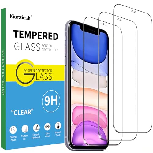 3 Stück Panzer Schutz Gehärtetem Glas Tempered Glass für iPhone 11, iPhone XR Full Screen Schutzfolie Displayschutz Folie Anti Kratzen 9H Härte Displayschutzfolie 6,1 Zoll Ultra Klar Ultrabeständig