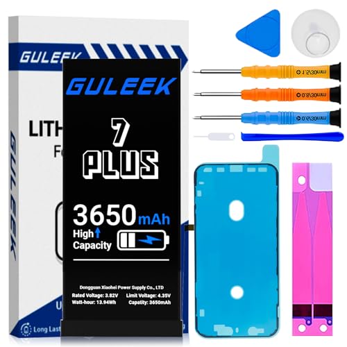 Akku für iPhone 7 Plus 3650mAh Hochkapazität mit Reparaturset und Werkzeug