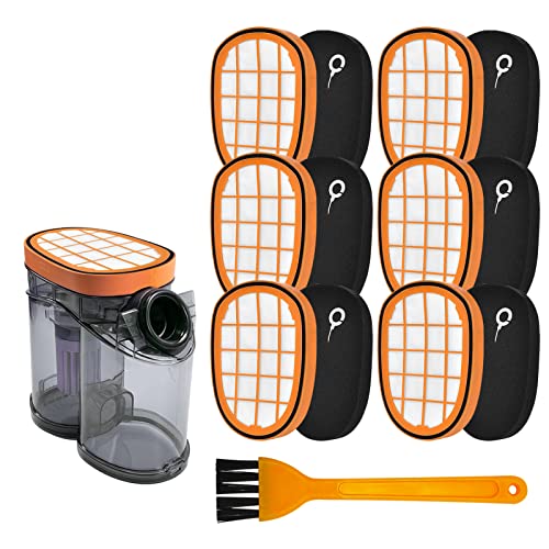 Galerie SV 6 Stück Filter für Philips SpeedPro Max Aqua Akkusauger FC6723/01 FC6901-FC6904 XC7042/01 XC8045/01 XC8147/01 FC6812 FC6813 FC6822 FC6823 FC6826 Ersatzfilter für Philips FC5005/01 Zubehör