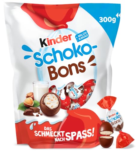Kinder Schoko-Bons 300 g | Mit Milchcreme und zarter Vollmilchschokolade