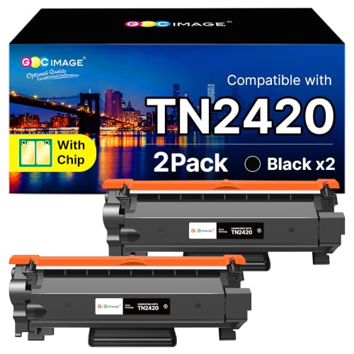 TN2420 TN-2420 Toner Ersatz für Brother MFC L2710DW TN 2420 TN2410 2er-Pack