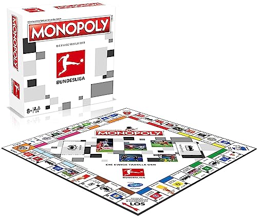 Winning Moves Monopoly Bundesliga Edition - Monopoly Spiel für Fans - Familienspiele Strategie Brettspiele Bundesliga Edition - 2+ Spieler ab 8+ Jahren - Deutsch