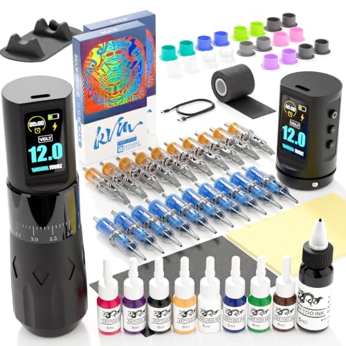 KVM Aluminiumlegierung Verstellbares Tattoo-Stift-Set, Inklusive Zwei Akkus