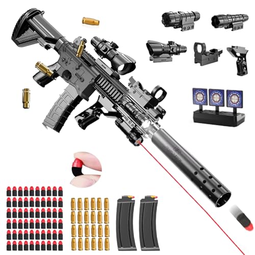 Spielzeug Pistole Erwachsene,Schaumstoff Soft Bullet Gun Spielzeug,Soft Bullet Gun M416,Schaumstoff Pistole,manuelles Nachladen,Soft Bullet Toy Gun Pistole für Erwachsenegeschenke