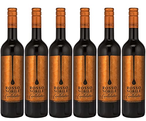 Rosso Nobile Al Cioccolata - Edler Rotwein mit feinen Schokoladenaromen (6 x 0,75L)