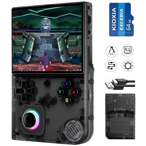 RG40XXV Handheld-Spielkonsole RG 40XXV 4,0-Zoll-IPS-Bildschirm mit vorinstallierter 64-GB-TF-Karte 5223 Spiele Unterstützt 5G-WLAN 4.2 Bluetooth Online-Kämpfe, Streaming und HDMI Retro-Emulator RG40XX