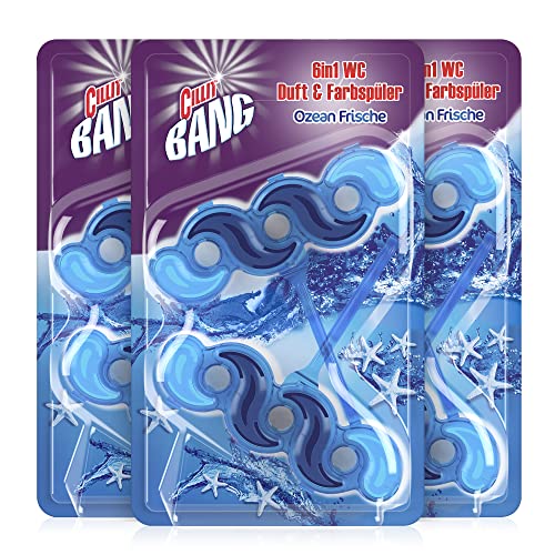 Cillit Bang Blue Wave 6 WC Blauspüler, Duopack Ozean Frische, 3er Pack (3 x 2 Stück), Toilet Cleaner
