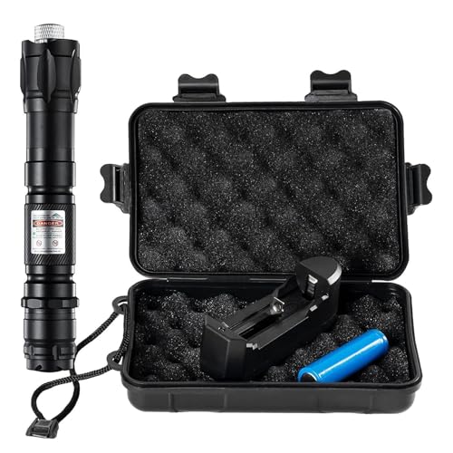 Superhelle wiederaufladbare Astronomie-Taschenlampe mit Fernstrahl, Professionelle Hochleistungs-Taschenlampe für Outdoor, Wandern, Reden und den Einsatz im Freien, ferngesteuerte aufladbare Lampe