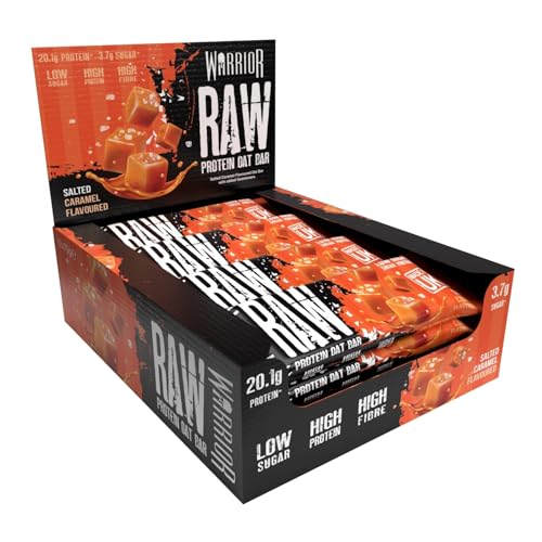 Warrior Raw Proteinriegel 12 x 75 g – Salzkaramell