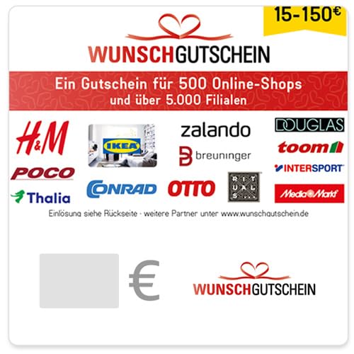 Wunschgutschein Gutschein - €15 - Wunschgutschein - per E-Mail
