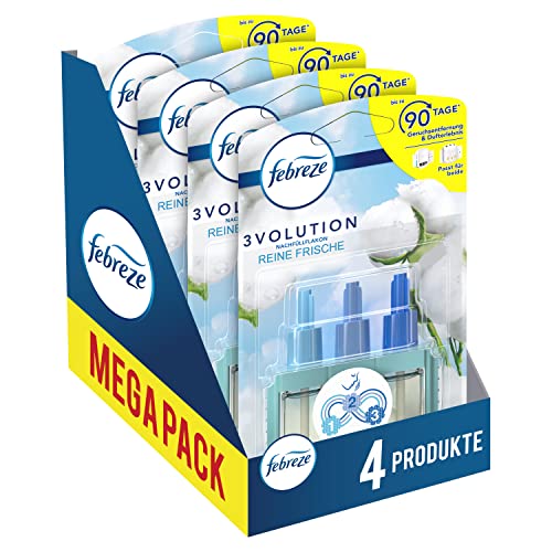 Febreze 3Volution Duftstecker 4xNachfüller, Reine Frische Raumduft