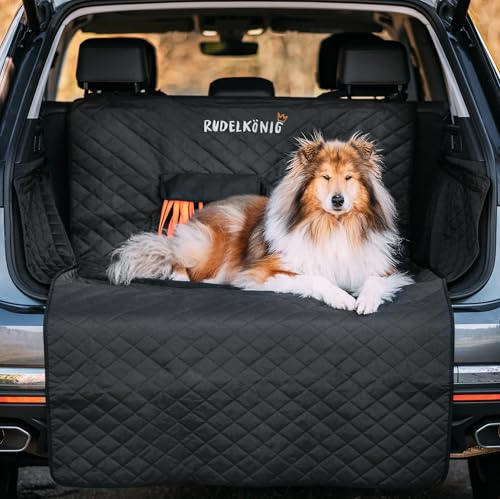 Rudelkönig Kofferraumschutz Hund - Auto Hundedecke mit Ladekantenschutz