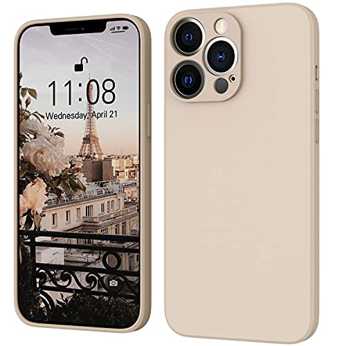 ORDA für iPhone 13 Pro Hülle Silikon Case, Handyhülle für iPhone 13 Pro Ultra Dünn Slim mit Microfiber, Kratzfeste Rundumschutz Case Schutzhülle Hülle für iPhone 13 Pro 6.1'' Khaki