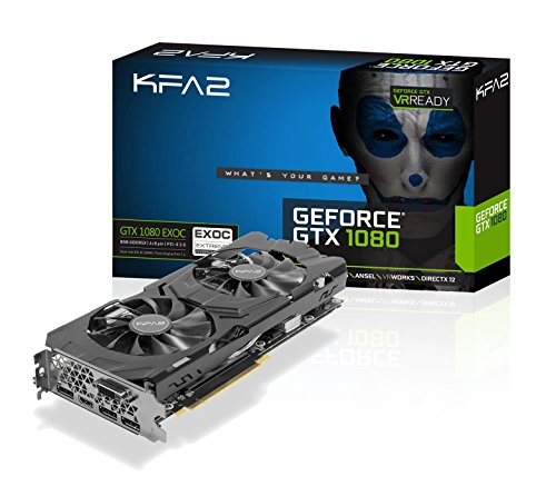 KFA2 GeForce GTX 1080 EXOC PCI-E Gaming-Grafikkarte, 8GB GDDR5, schwarz