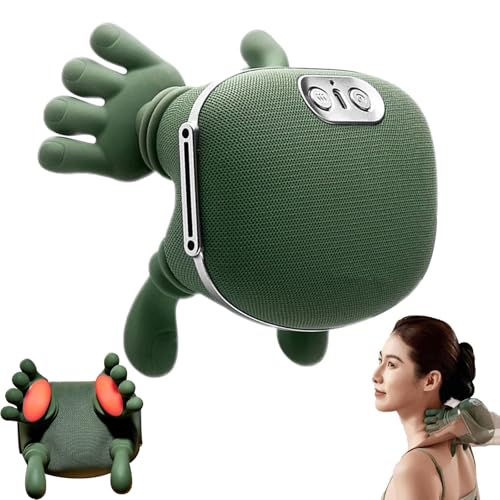 Handiva Massager - Official Handiva Neck Massager, TrueAlign Massage Master, 5D Nackenmassagegerät mit Wärme & 3 Geschwindigkeitsstufen, 5D Knetkissenmassagegerät, Massagegerät für Damen Herren