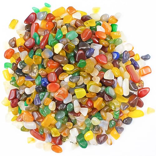 800g Edelstein Mix Mischung 11-13mm Edelsteine für Mini Trommelsteine Schatzsuche Kleine Edelsteine Halbedelsteine für Dekoration, Edelsteinspiel,geburtstag