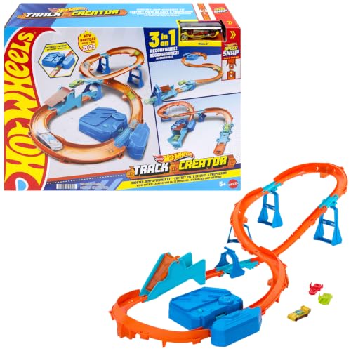 Hot Wheels Track Creator Boosted Jump Speedway Set und Spielzeugauto