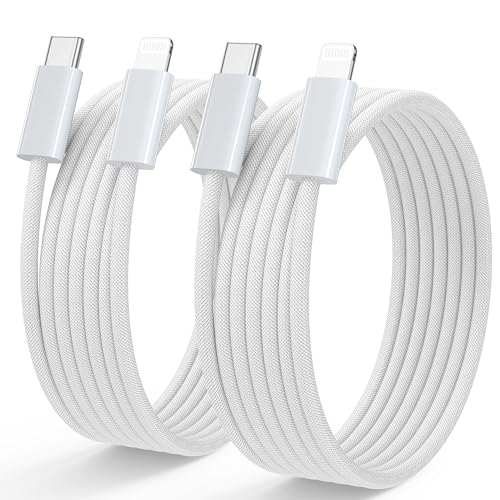 Lightning Kabel USB C 1M+1M, [MFi Zertifiziert] iPhone Ladekabel USB C