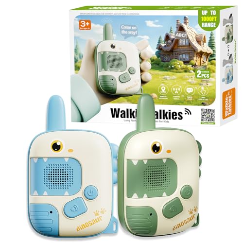 DQMOON Spiele ab 3 4 5 6 Jahre, 2 PCS Walkie Talkies Kinderspielzeug ab 3-8 Jahre Outdoor Spiele für Kinder Geburtstag Weihnachten Geschenkideen Funkgerät Spielsachen Walki Talki für Kinder 4-8 Jahre