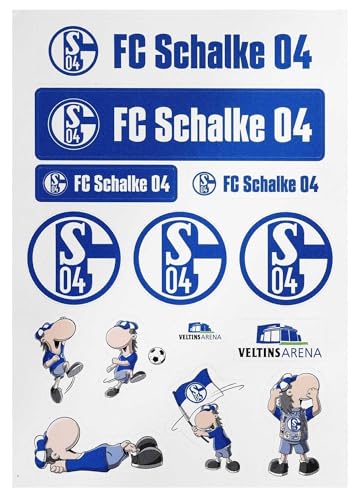 FC Schalke 04 Aufkleber Aufkleberbogen Sticker Auto Erwin Fahne Schal Signet S04