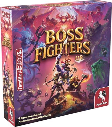 Boss Fighters QR, 28.5 cm x 6 cm x 28.5 cm, Blau und Weiß
