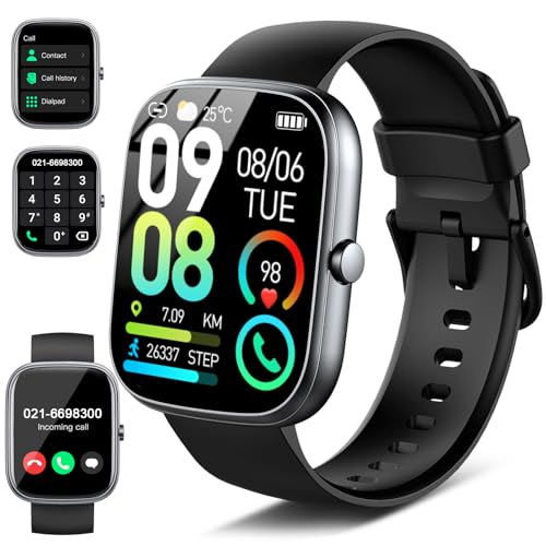 Smartwatch Herren Damen mit Bluetooth Anrufe, 1.91