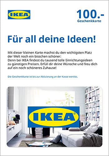 IKEA Gutscheinkarte 100€ - für Deutschland - per Post