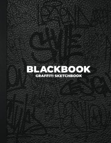 Blackbook Graffiti Sketchbook: Notebook for Drawing, Painting, Sketching or Doodling - 118 Pages - White Blank and Brick Textured - 8.5 x 11 inches