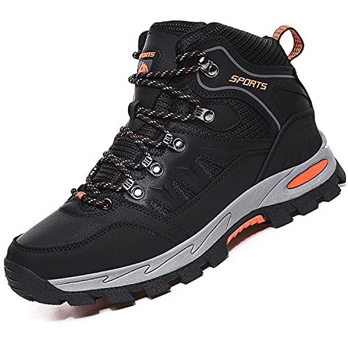 VTASQ Wanderschuhe Herren Damen Trekkingschuhe Leichte Outdoor Trekkingschuhe Knöchel Schuhe Herren Sneaker Ultralight Sportschuhe für Camping Schwarz 39EU