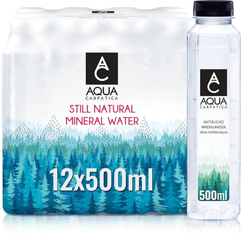 AQUA Carpatica Stilles Natürlich Alkalisch Mineralwasser, PET, 12 x 500ml