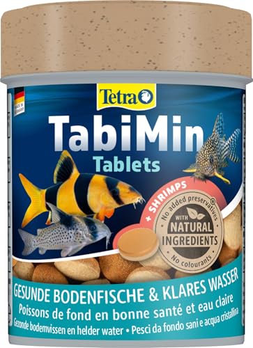 Tetra Tablets TabiMin - Tabletten Fischfutter für alle Bodenfische, z.B. Welse, Schmerlen oder bodengründelnde Barben, 275 Tabletten Dose