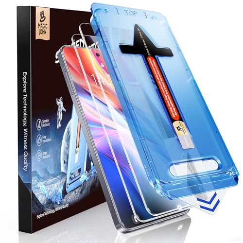 MAGIC JOHN 2 Stück für Samsung Galaxy S25 Edge für Bildschirmschutz (6,7 Zoll), Auto-Dust-Eliminierung, 9H, HD Klar, Bläschenfrei, Einfache Installation