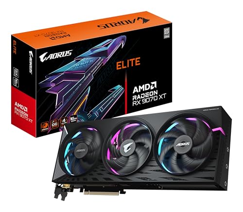 Gigabyte AORUS Radeon RX 9070 XT Elite 16G Grafikkarte - 16 GB GDDR6, 256 Bit, PCI-E 5.0, 3100 MHz Kernfrequenz, 2 x DisplayPort, 2 x HDMI, GV-R9070XTAORUS E-16GD