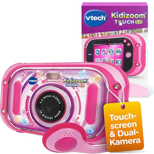 VTech KidiZoom Touch 5.0 - Digitale Kinderkamera mit Selfie-Funktion