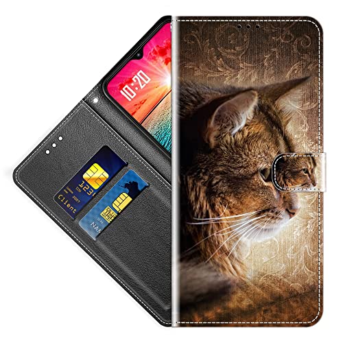 Klapph¨¹llen f¨¹r Oppo?A32 Handyh¨¹lle Flip Case Etui Lederh¨¹lle Tasche Handytasche Oppo?A32 Lite H¨¹lle Leder Klappbares Brieftasche Schutzh¨¹lle,YJS04P-03