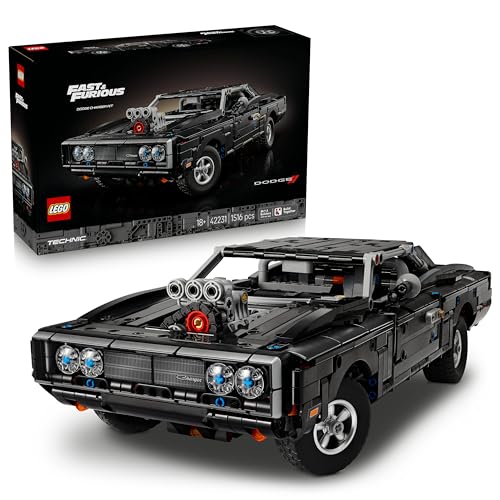 LEGO Technic Fast and Furious Dodge Charger R/T Auto - Modellbau Auto für Erwachsene - Sammlerset mit V8 Motor und Federung - Nostalgisches Geschenk für Filmfans - 42231