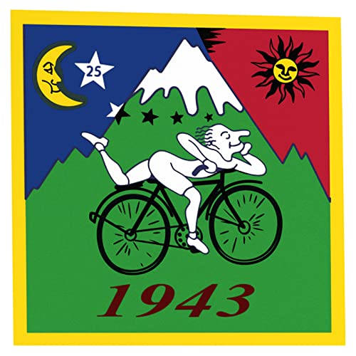 Plakat Poster Bicycle Day 1943 Albert Hofmann LSD Vintage Hofmann's Ride B-Ware