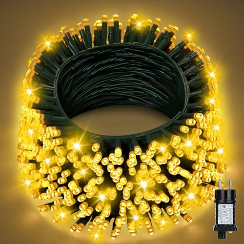 Zexwixs Lichterkette Außen 30M 230LED, Lichterkette Weihnachtsbaum Warmweiß Strom mit Timer, 8 Modi IP44 Wasserdicht Weihnachtsbeleuchtung für Innen Outdoor Garten Balkon Hochzeit Party Deko