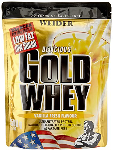 Weider Gold Whey Beutel Doppelpack (2 x 500 g) Vanille, 1er Pack (1 x 1 kg)
