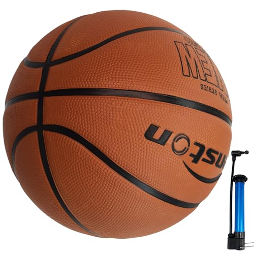 Senston Basketball Größe 7 mit Pumpe Indoor Outdoor Basketbälle für Training, Spiel