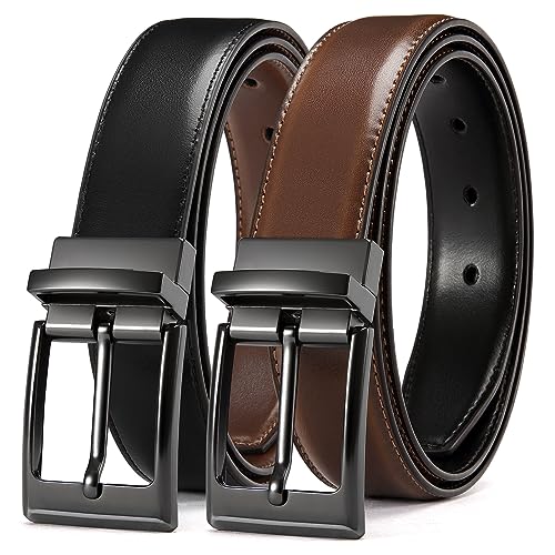 CHAOREN Gürtel Herren Leder - Ledergürtel Herren Reversibel 32mm 1 Stück