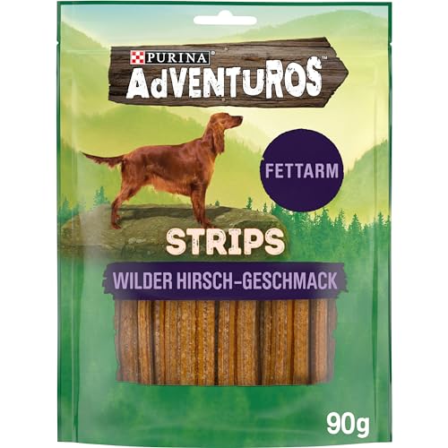 Purina Adventuros Strips mit Hirschgeschmack, 90 g
