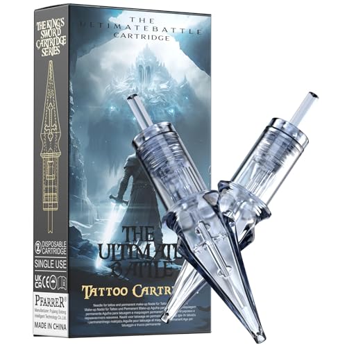 PFARRER Tattoo Nadeln 20 stück #12 Standard 7 Round Liner X-Taper Tattoo Nadeln Set with Membrane Professional Disposable EN01P-20-1207RL-X