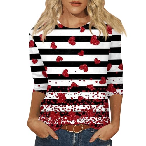 Bluse Weiß Damen Gym Oberteil Damen Tshirt Damen Kurz Groã E Grã¶ßEn Damen Oberteile Blusen Jeans Damen T Shirt mit Spitze Damen Damen Blaue Bluse Party Top Damen Streifenshirt Rot 3XL