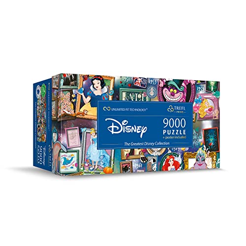 Trefl - Puzzle 9000 Teile, The Greatest Disney Collection, Prime UFT | Für Kinder und Erwachsene ab 14 Jahren, hochwertige, kreative Unterhaltung, präzise passende Teile