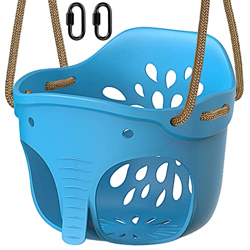 BeneLabel Schaukel Kinder Babyschaukel Outdoor Eimer Schaukelsitz/Blue