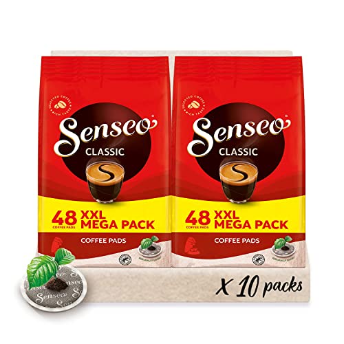 Senseo Pads Classic, Megapack XXL, 10 x 48 Getränke, 480 Kaffeepads