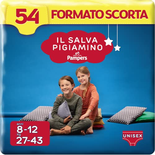 Pampers Il Salvapamino 8-12 Jahre, Vorratsformat, 54 Windeln, Größe L/XL (27-43 kg)