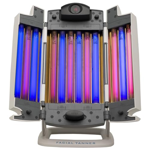 time4wellness Gesichtsbräuner Facial Tanner Turbo Power - Komplette Bräunung im ganzen Gesicht und oberem Dekolleté