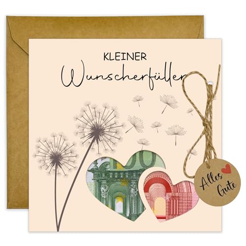 JOYEASE Wunscherfüller Geldgeschenke Verpackung mit Umschlag